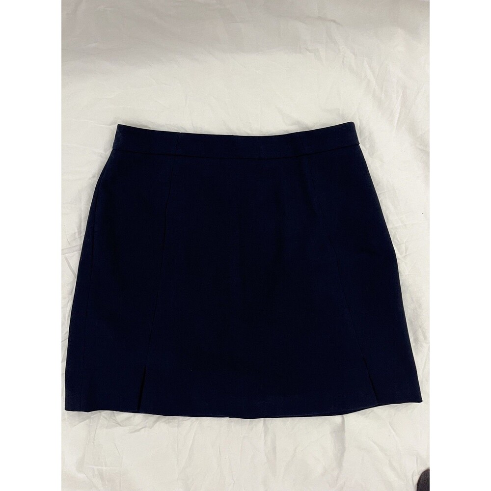 Banana Republic Women's Navy Wool Knee Length Pencil Skirt - 8 - Office Work